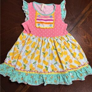 Matilda Jane Pink and Yellow Fruit Print Top